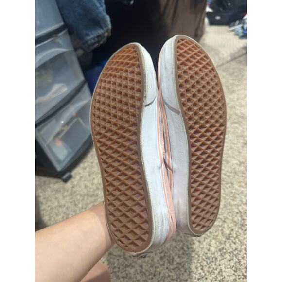 Vans Peach Pink Slip Ons - Picture 3 of 6